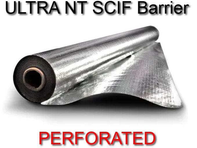 ULTRA NT SCIF Barrier Perfortaed - RF Shielding Barrier roll size 48" x 125'