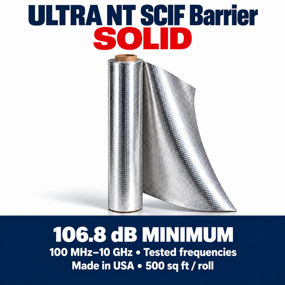 ULTRA NT SCIF Barrier – SOLID | 106.8 dB | 500 sq ft Roll