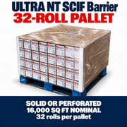 ULTRA NT SCIF Barrier | 32-Roll Pallet | SOLID or PERFORATED