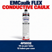 EMCaulk FLEX Conductive Caulk | 4FS032 | 12 × 10 oz Case