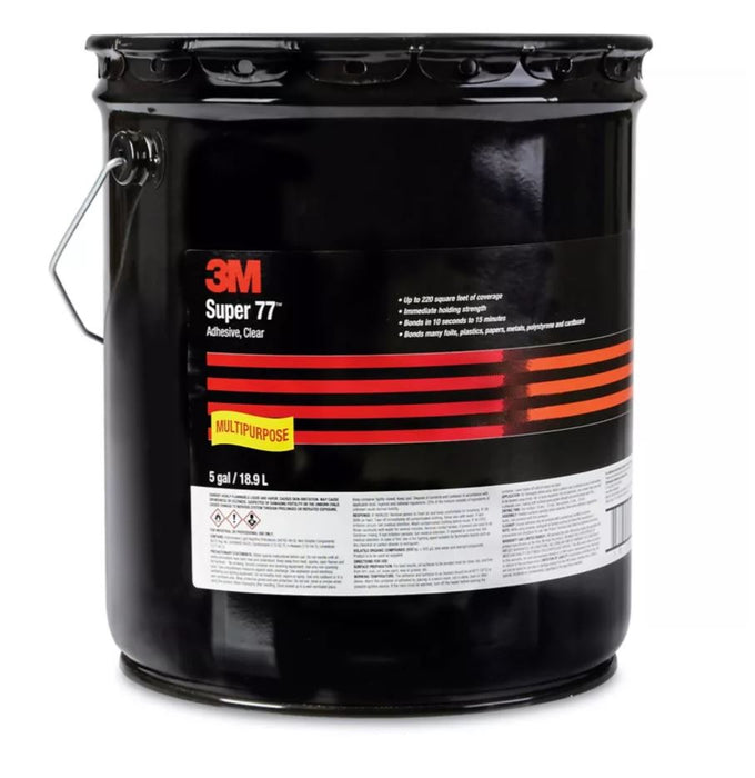 3M Super 77 Spray Adhesive in five gallon pails